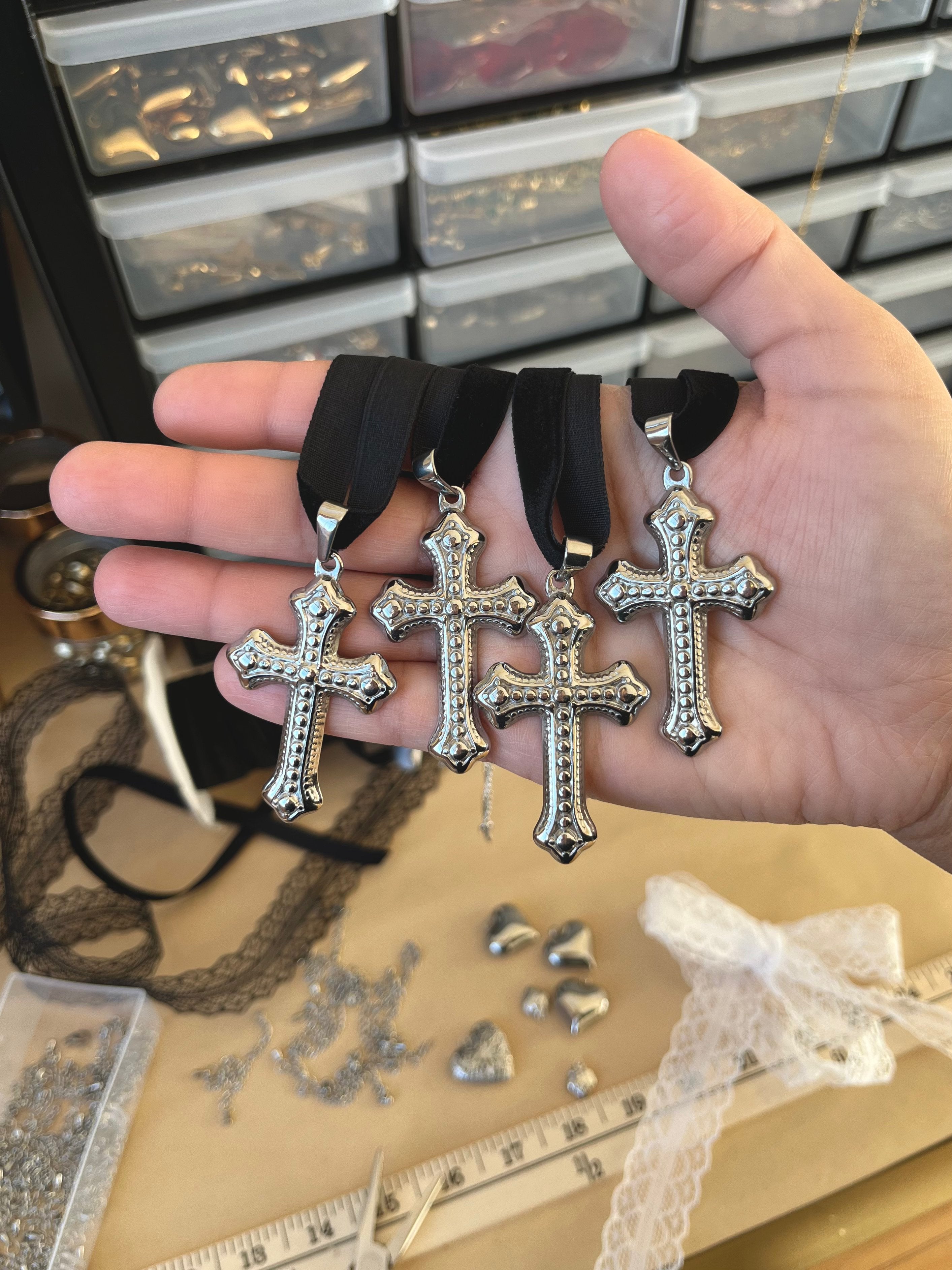 Brooklyn Cross Choker