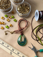 Emerald Glass Necklace