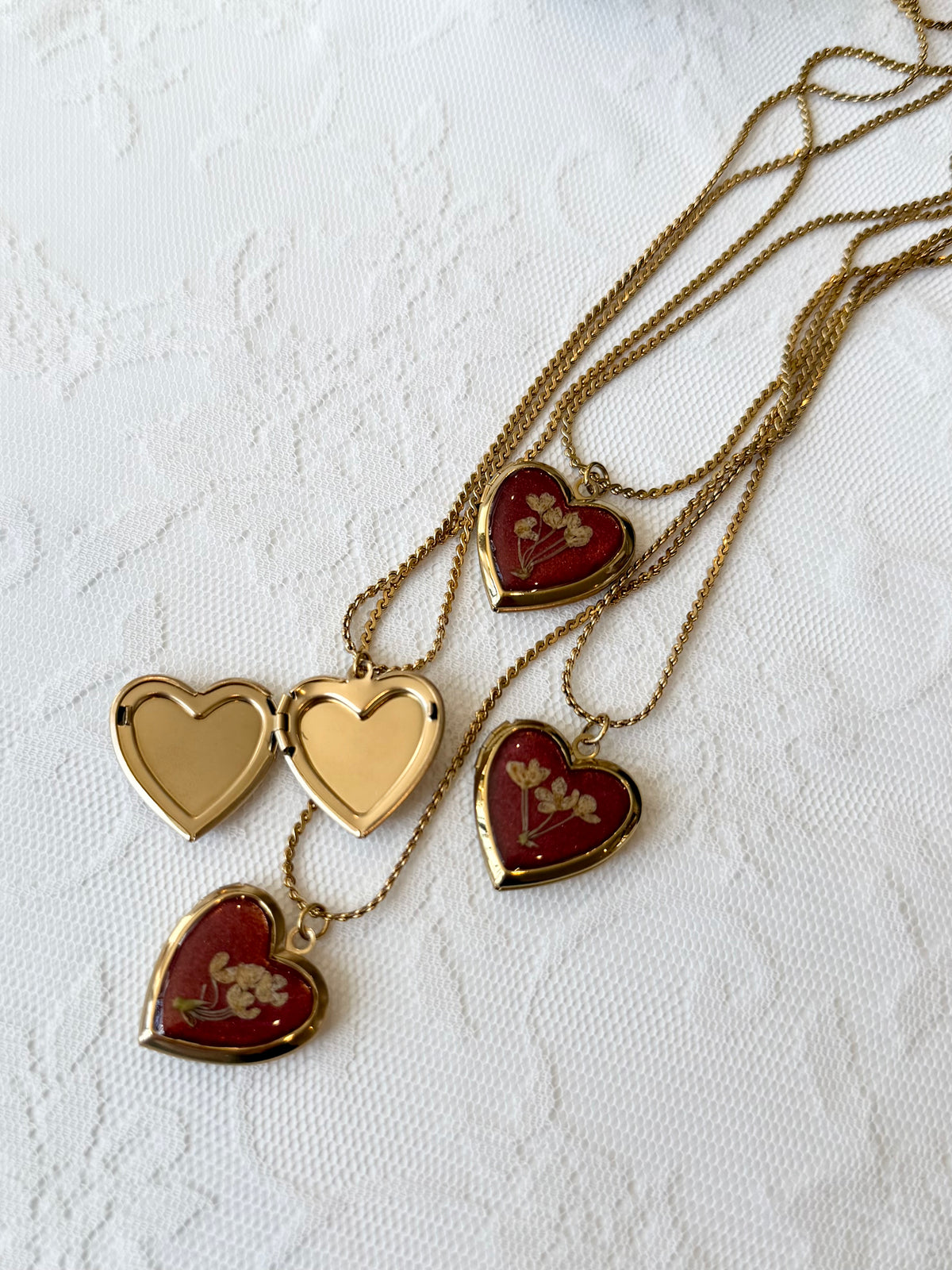 Scarlets Garden Locket Necklace