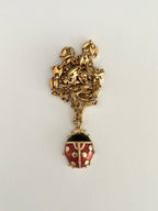 Vintage Ladybug Necklace
