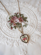 Rose Letter Necklace