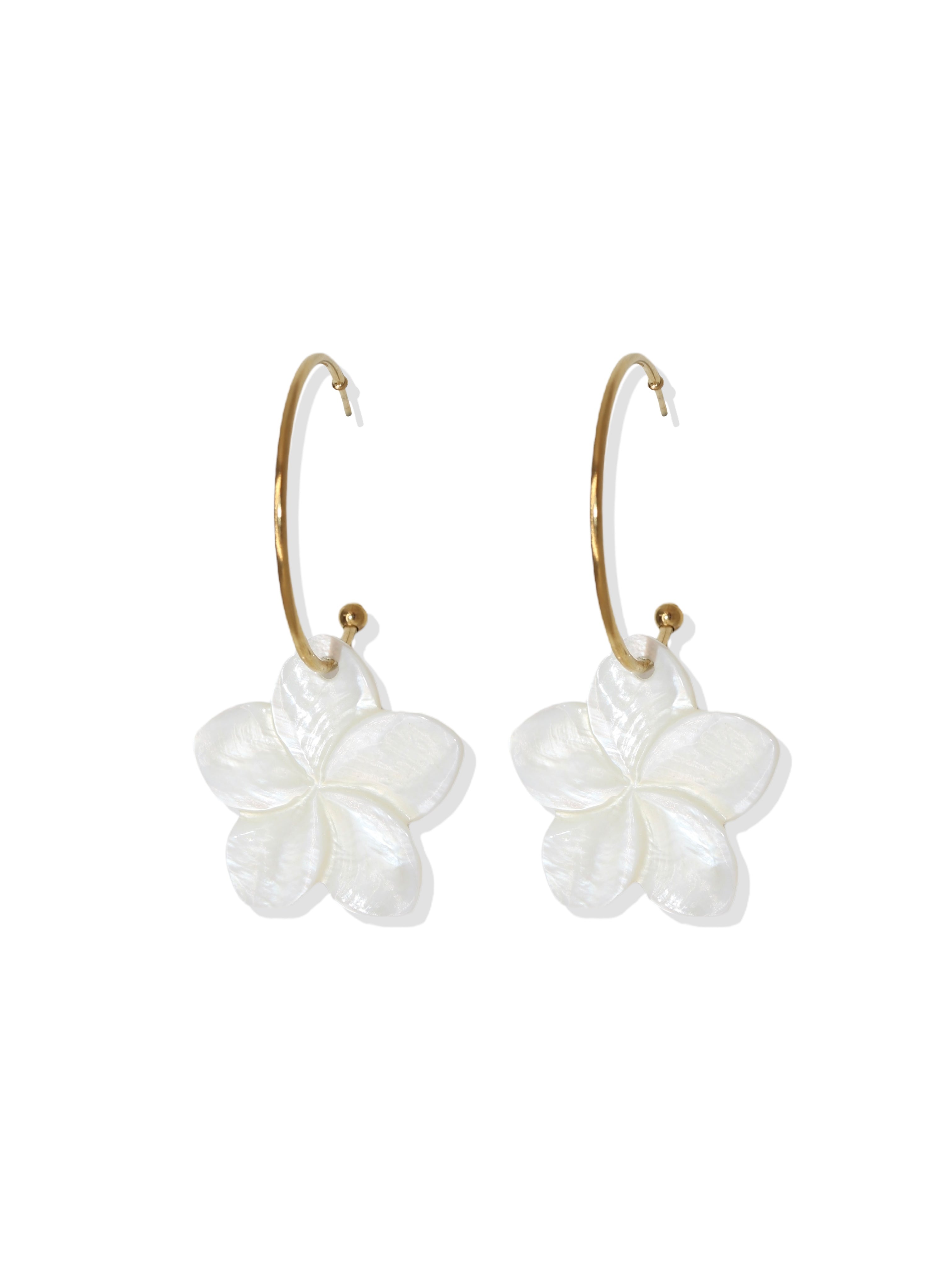 Pua Plumeria Hoops