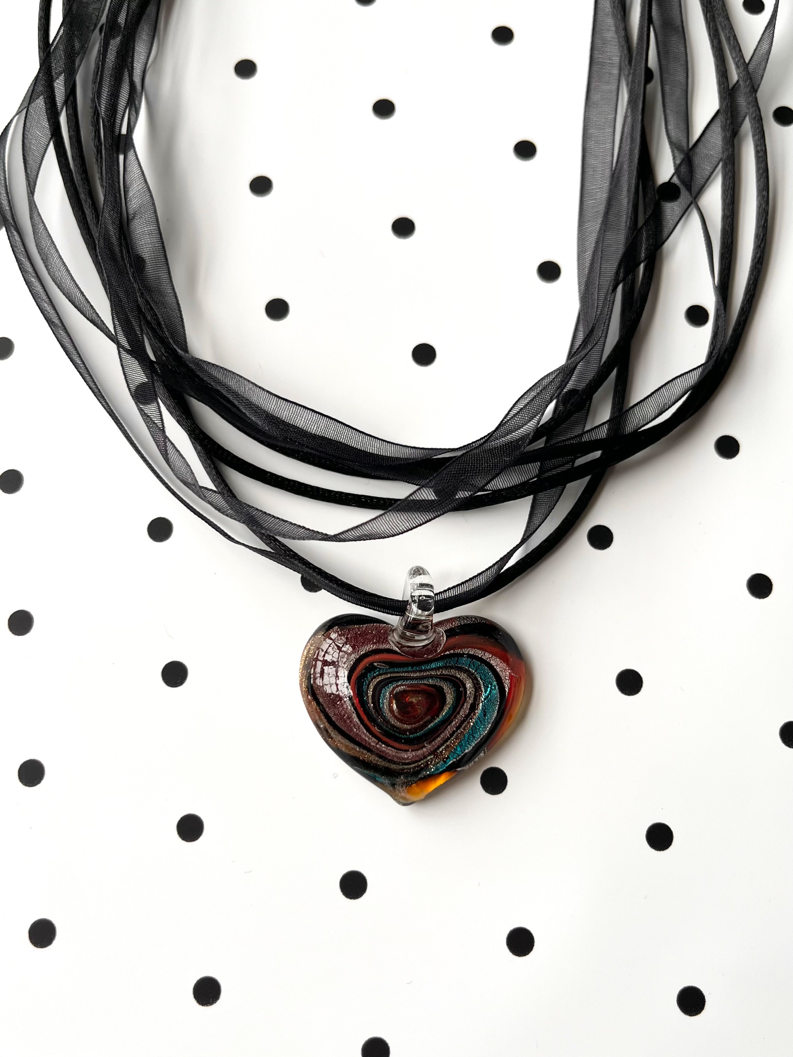 Violet Hour Glass Necklace