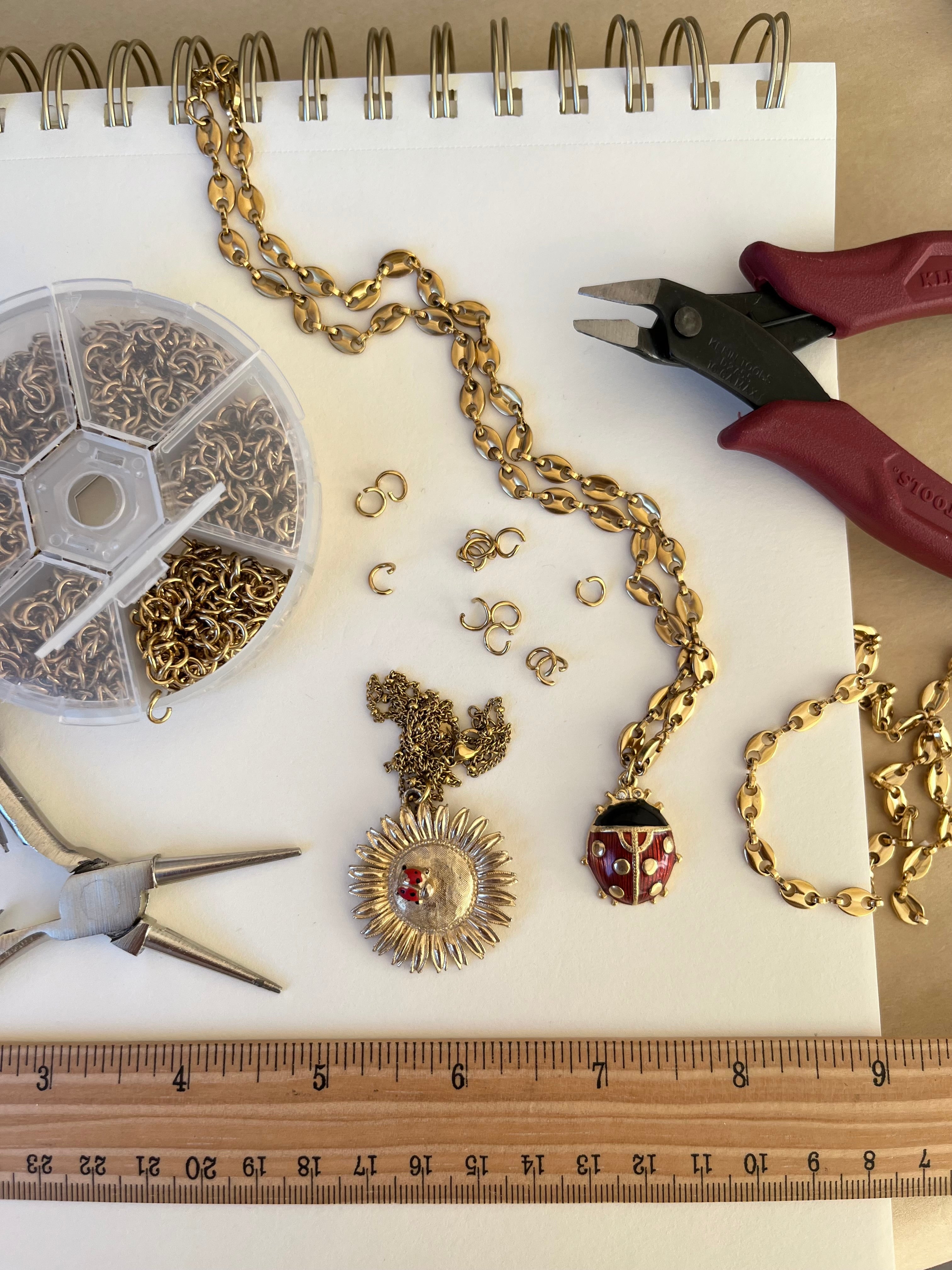 Vintage Ladybug Necklace