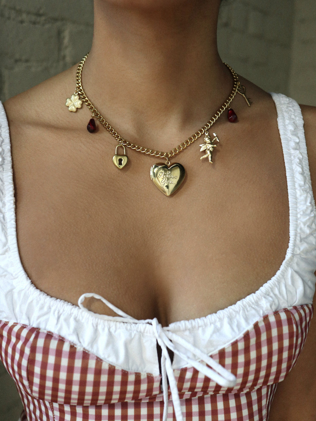 Charming Angel Locket Necklace