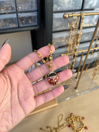 Vintage Ladybug Necklace