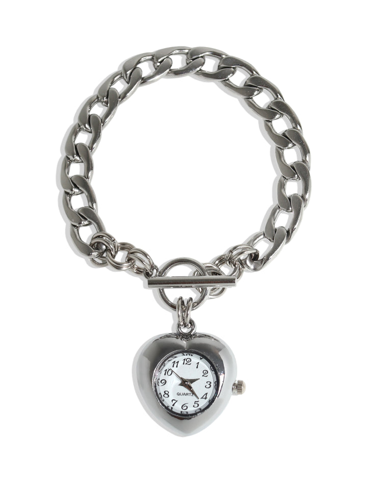 Timeless Love Silver Watch Bracelet