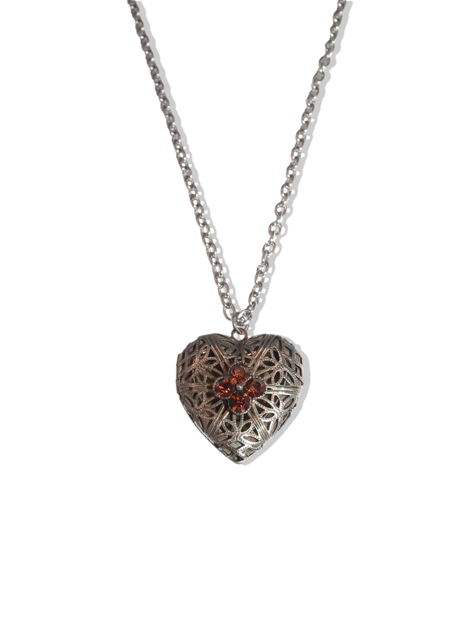 Amber Heart Necklace