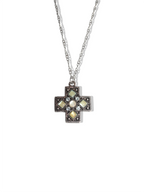 Sage Cross Necklace