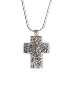 Desert Rose Cross Necklace