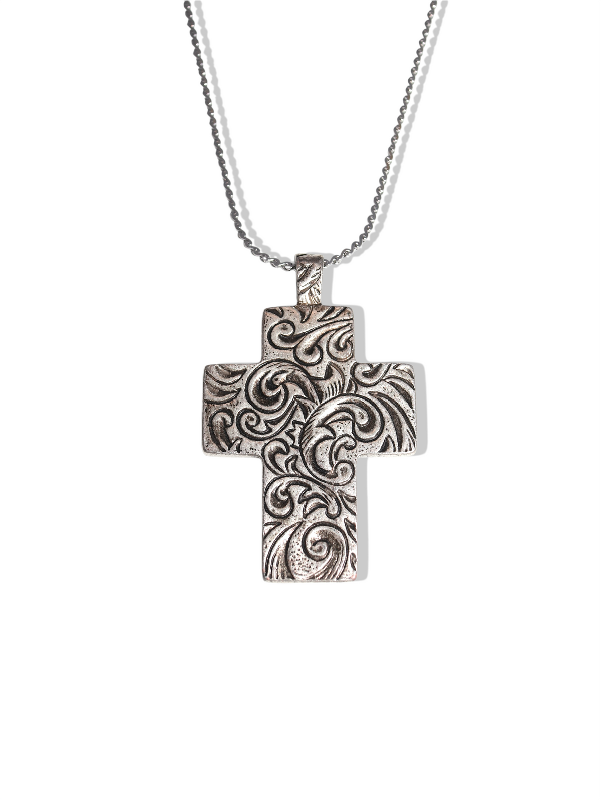 Desert Rose Cross Necklace