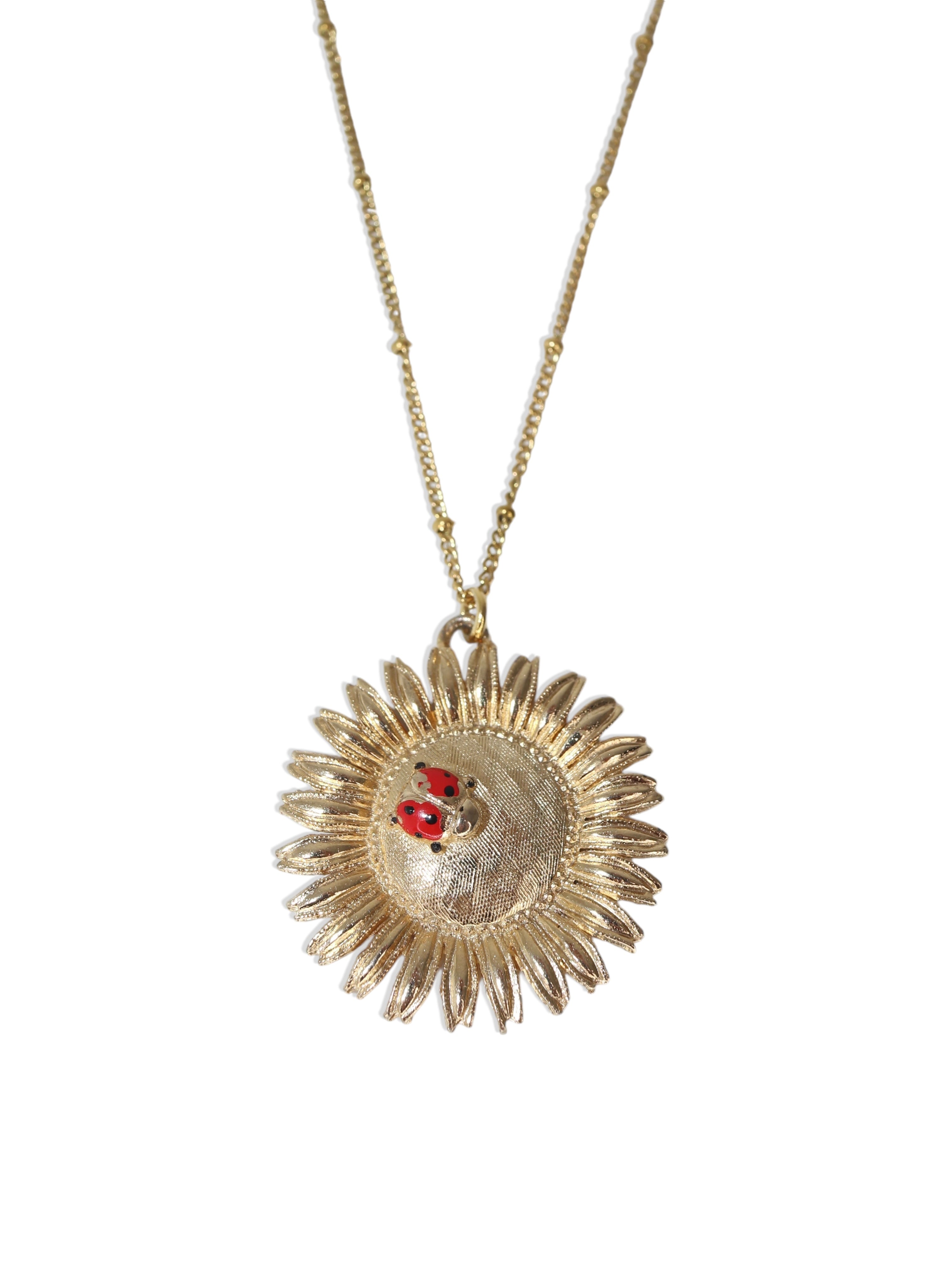 Vintage Sunflower Necklace