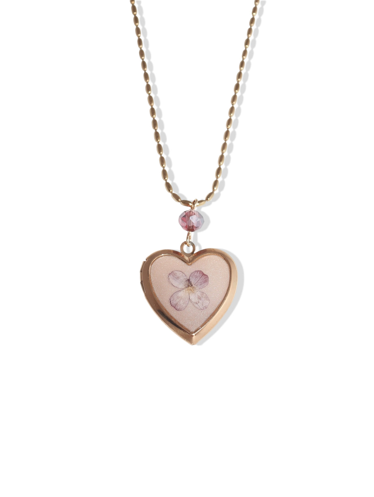 Lilac Locket Necklace
