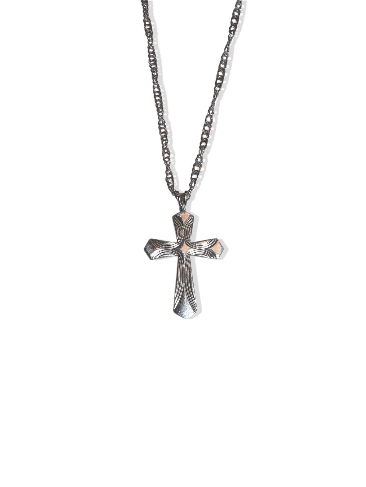 Chrome Cross Necklace